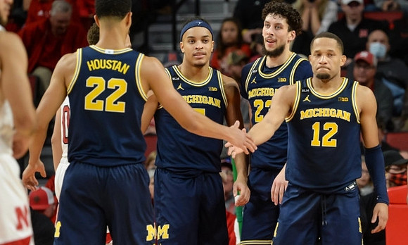 Caleb Houstan (22), Terrance Williams II (5), Brandon Johns Jr. (23), and DeVante' Jones (12)