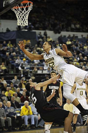 Jordan Morgan (52) and Zack Novak (0)