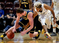 Jon Teske (15) and Charles Matthews (1)