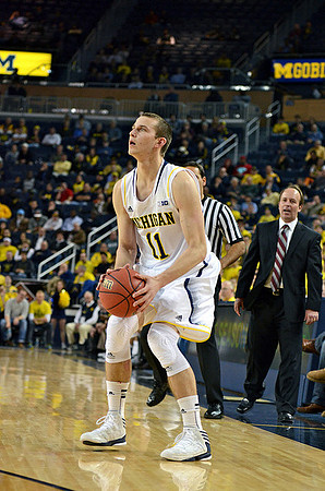 Nik Stauskas (11) and IUPUI Head Coach Todd Howard