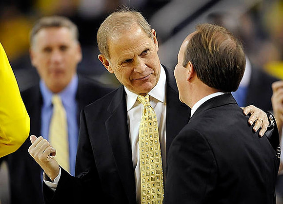 IUPUI Head Coach Todd Howard, John Beilein, and Jeff Meyer