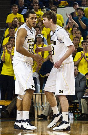 Jordan Morgan (52) and Evan Smotrycz (23)