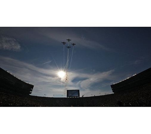 Michigan Stadium Fly Over