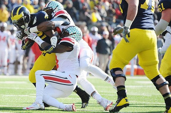 De'Veon Smith (32), Erik Magnuson (78), and Graham Glasgow (61)