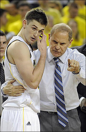 Stu Douglass (1) and John Beilein