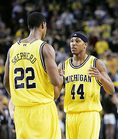 Jevohn Shepherd (22) and Kelvin Grady (44)
