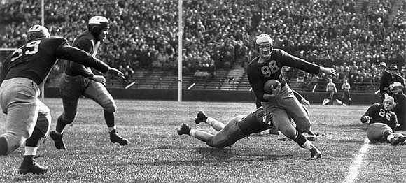 1940 Season-Pennsylvania: Tom Harmon (98), Robert Westfall (86), and Milo Sukup (59)