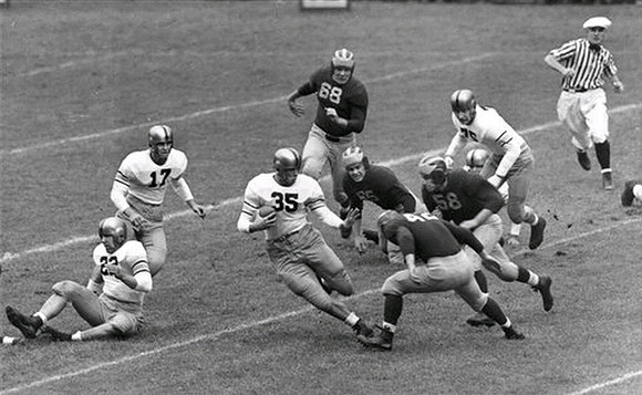 1945 Season-Army: Walter Teninga (42), Stuart Wilkins (68), Harold Watts (58), and Dominic Tomasi (65)