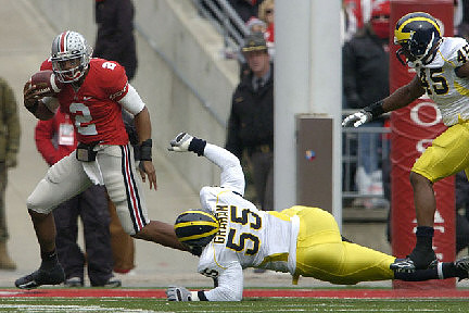 Brandon Graham (55) and Obi Ezeh (45)