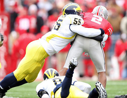 Brandon Graham (55) and Jonas Mouton (8)