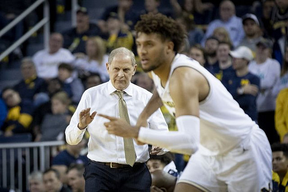 John Beilein and Isaiah Livers (4)