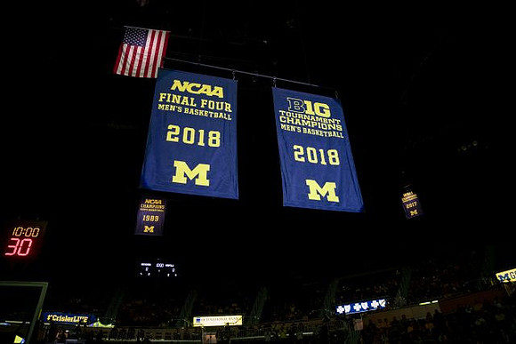 2018 Final Four and Big Ten Championship Banners