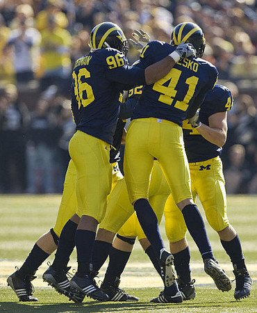 Mike Therman (96), Zoltan Mesko (41), and Mark Moundros (44)