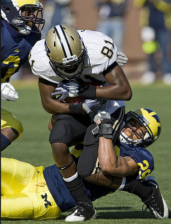 Troy Woolfolk (29) and Stevie Brown (3)