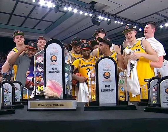 Michigan Team and Battle for Atlantis Championship Trophy