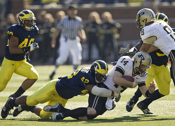 Michael Williams (40), J.B. Fitzgerald (42), and Stevie Brown (3)