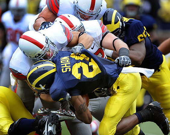 Michael Shaw (20) and Patrick Omameh (65)