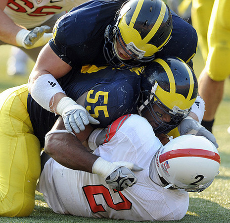 Brandon Graham (55) and Mike Martin (68)