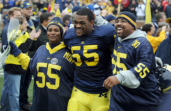 Brandon Graham (55) and Parents
