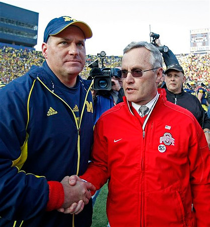 Rich Rodriguez and Jim Tressel