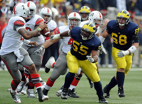 Brandon Graham (55) and Mike Martin (68)