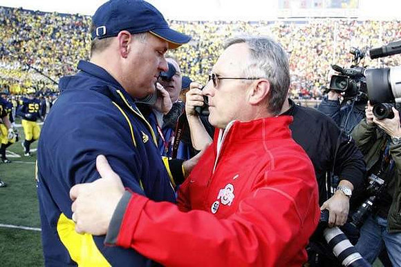 Rich Rodriguez and Jim Tressel
