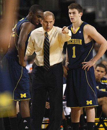Tim Hardaway Jr. (10), John Beilein, and Stu Douglass (1)