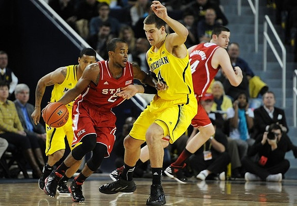 Trey Burke (3) and Mitch McGary (4)