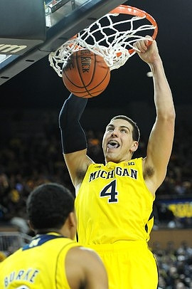 Trey Burke (3) and Mitch McGary (4)