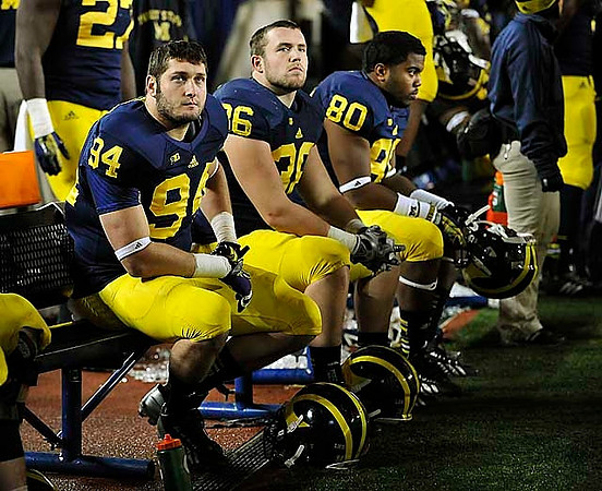 Derrick Green (27), Jordan Paskorz (94), Joe Kerridge (36), and Khalid Hill (80)
