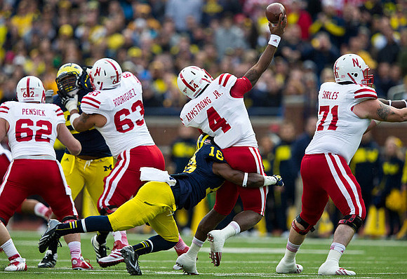 Jibreel Black (55) and Blake Countess (18)