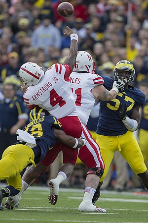 Blake Countess (18) and Frank Clark (57)