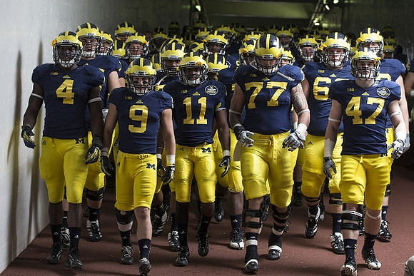 Cameron Gordon (4), Drew Dileo (9), Courtney Avery (11), Taylor Lewan (77), and Jake Ryan (47)