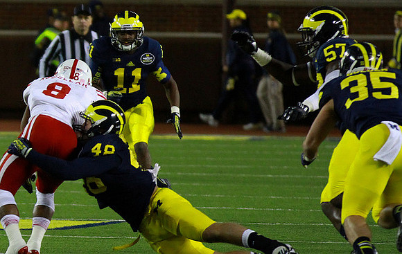 Courtney Avery (11), Desmond Morgan (48), Frank Clark (57), and Joe Bolden (35)