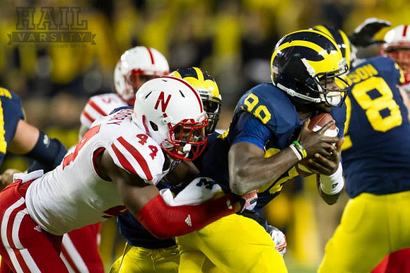 Devin Gardner (98) and Erik Magnuson (78)