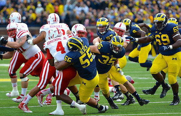 Jibreel Black (55), Joe Bolden (35), Brennen Beyer (97), Raymon Taylor (6), and Willie Henry (69)