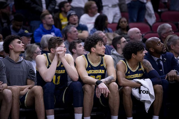 Adrien Nunez (5), Colin Castleton (11), Brandon Johns Jr. (23), Eli Brooks (55), and Saddi Washington