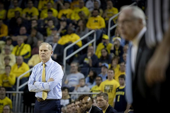 John Beilein and North Carolina Head Coach Roy Williams