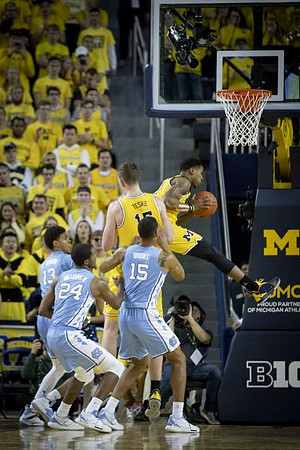 Jon Teske (15) and Charles Matthews (1)