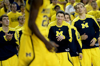 Cole McConnell (12), Sean Lonergan (20), and Mark Donnal (34)