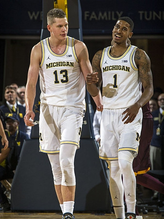 Moritz Wagner (13) and Charles Matthews (1)