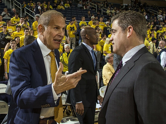 John Beilein and Central Michigan Head Coach Keno Davis