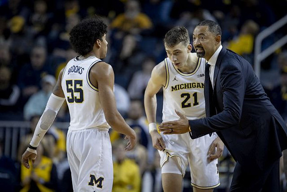 Eli Brooks (55), Franz Wagner (21), and Juwan Howard