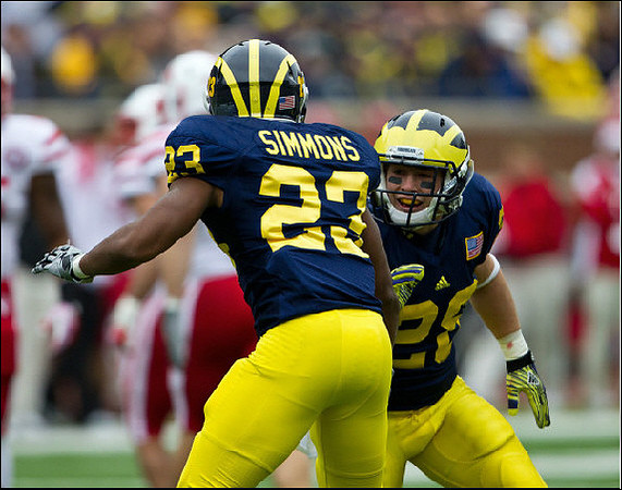 Floyd Simmons (23) and Matthew Cavanaugh (28)