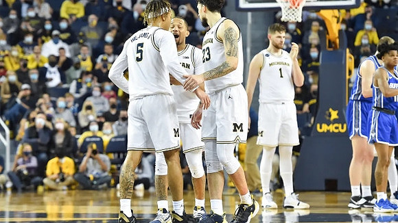Terrance Williams II (5), DeVante' Jones (12), Brandon Johns Jr. (23), and Hunter Dickinson (1)