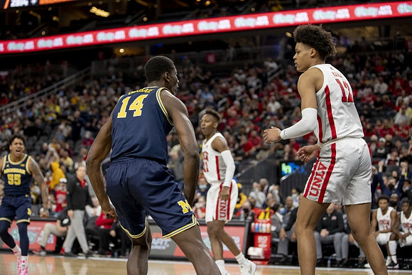Eli Brooks (55) and Moussa Diabate (14)