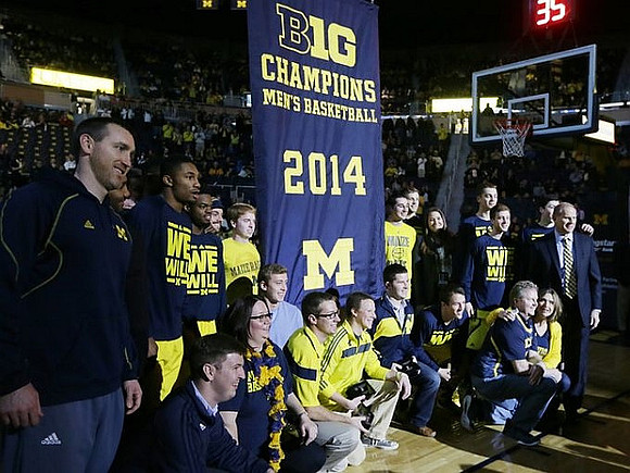 Michigan Team - 2014 Big Ten Championship Banner