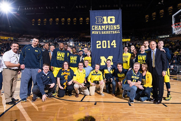 Michigan Team - 2014 Big Ten Championship Banner