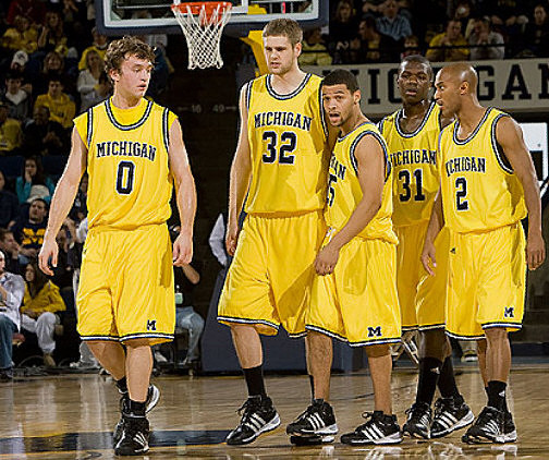 Zack Novak (0), Zack Gibson (32), David Merritt (15), Laval Lucas-Perry (31), and C.J. Lee (2)