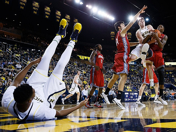 Kameron Chatman (3), Spike Albrecht (2), and Ricky Doyle (32)